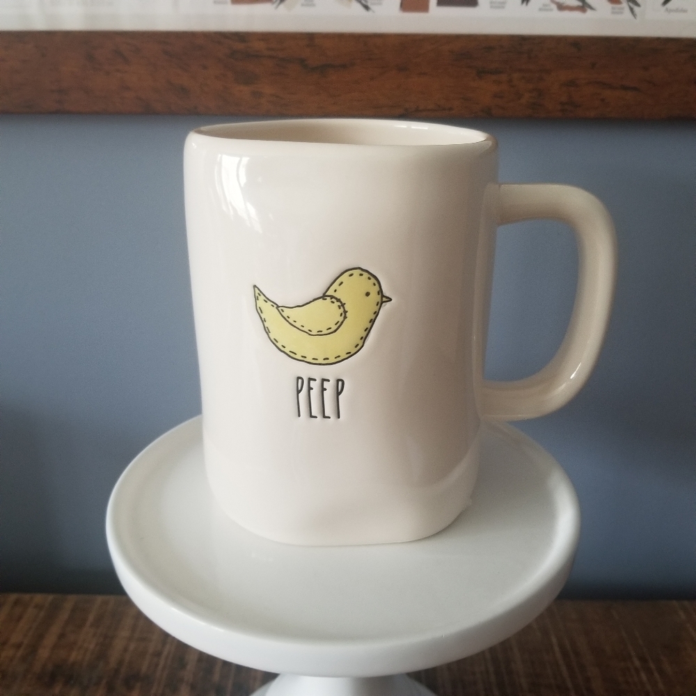 Rae Dunn PEEP Chick Mug New